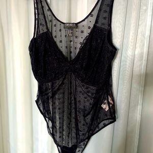 Sheer lingerie bodysuit
